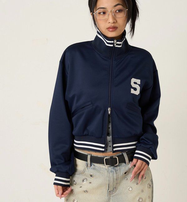 「S LOGO COMPACT STAND JERSEY」|ブルゾン・スタジャン|
