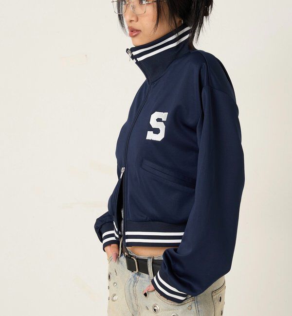  「S LOGO COMPACT STAND JERSEY」|ブルゾン・スタジャン|
