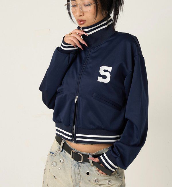  「S LOGO COMPACT STAND JERSEY」|ブルゾン・スタジャン|
