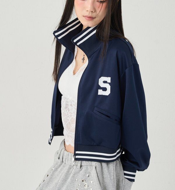  「S LOGO COMPACT STAND JERSEY」|ブルゾン・スタジャン|