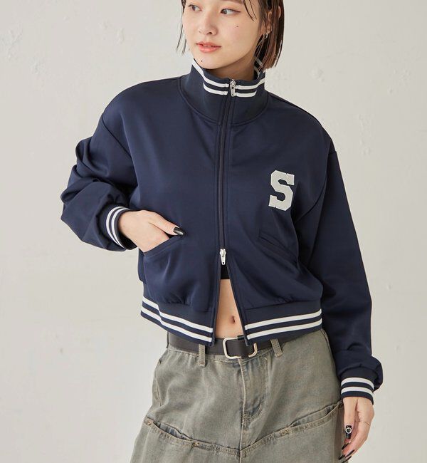  「S LOGO COMPACT STAND JERSEY」|ブルゾン・スタジャン|