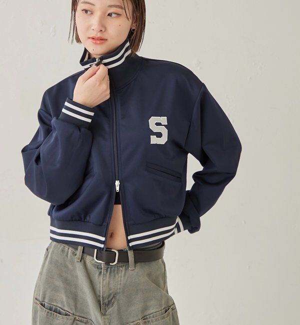  「S LOGO COMPACT STAND JERSEY」|ブルゾン・スタジャン|