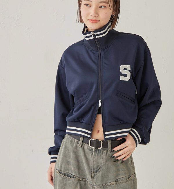  「S LOGO COMPACT STAND JERSEY」|ブルゾン・スタジャン|