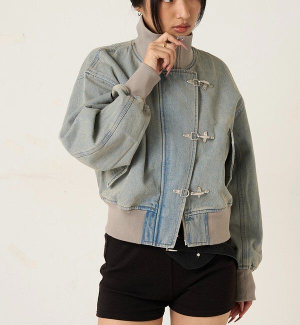  「FIREMAN SHORT BLOUSON(LEATHER/DENIM)」|ブルゾン・スタジャン|