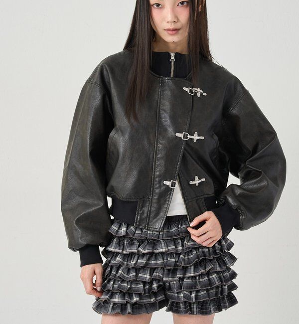  「FIREMAN SHORT BLOUSON(LEATHER/DENIM)」|ブルゾン・スタジャン|