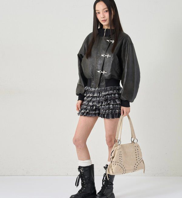  「FIREMAN SHORT BLOUSON(LEATHER/DENIM)」|ブルゾン・スタジャン|