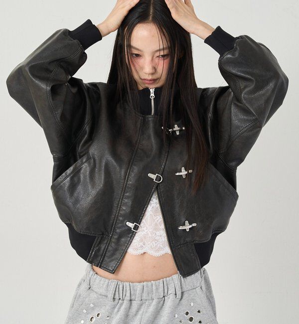  「FIREMAN SHORT BLOUSON(LEATHER/DENIM)」|ブルゾン・スタジャン|