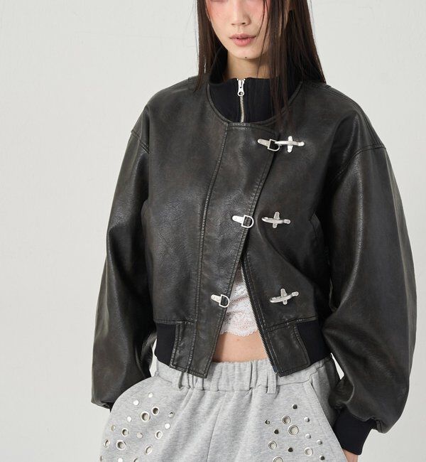  「FIREMAN SHORT BLOUSON(LEATHER/DENIM)」|ブルゾン・スタジャン|