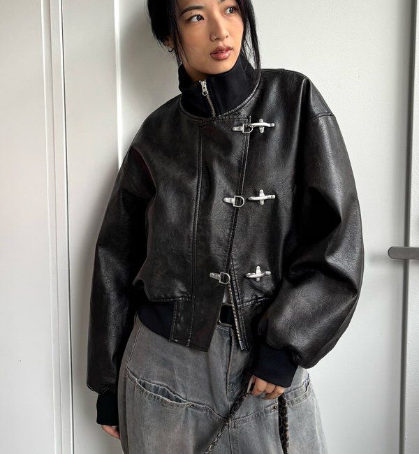  「FIREMAN SHORT BLOUSON(LEATHER/DENIM)」|ブルゾン・スタジャン|