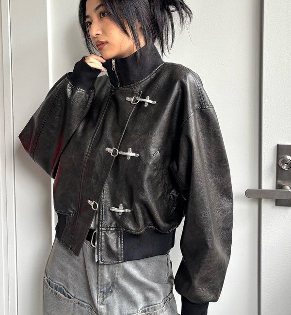  「FIREMAN SHORT BLOUSON(LEATHER/DENIM)」|ブルゾン・スタジャン|