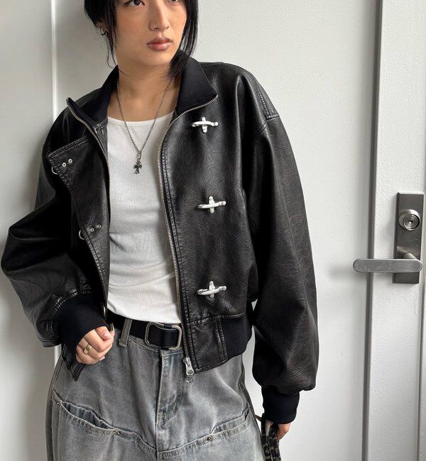  「FIREMAN SHORT BLOUSON(LEATHER/DENIM)」|ブルゾン・スタジャン|