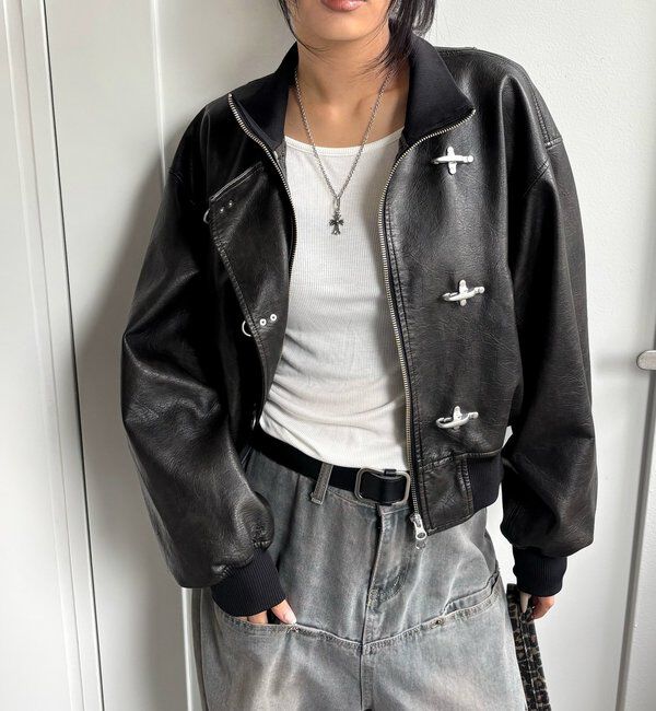  「FIREMAN SHORT BLOUSON(LEATHER/DENIM)」|ブルゾン・スタジャン|