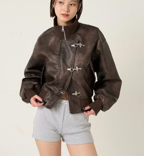  「FIREMAN SHORT BLOUSON(LEATHER/DENIM)」|ブルゾン・スタジャン|