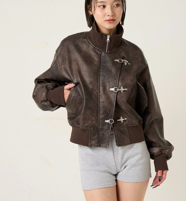  「FIREMAN SHORT BLOUSON(LEATHER/DENIM)」|ブルゾン・スタジャン|
