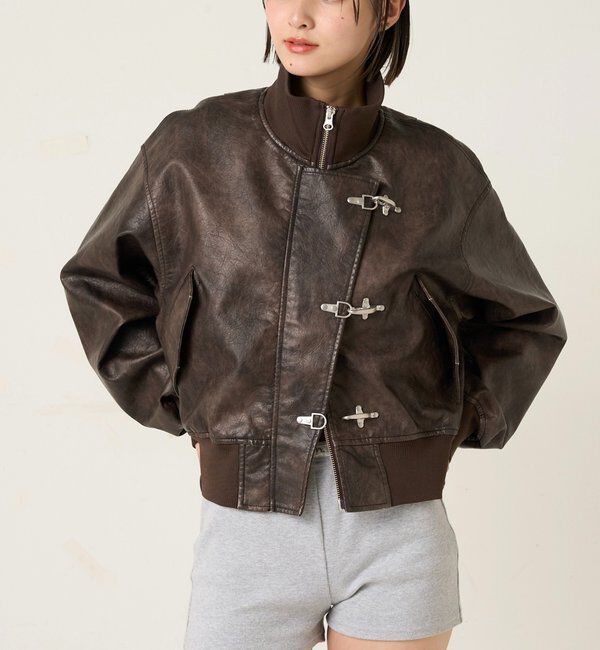  「FIREMAN SHORT BLOUSON(LEATHER/DENIM)」|ブルゾン・スタジャン|