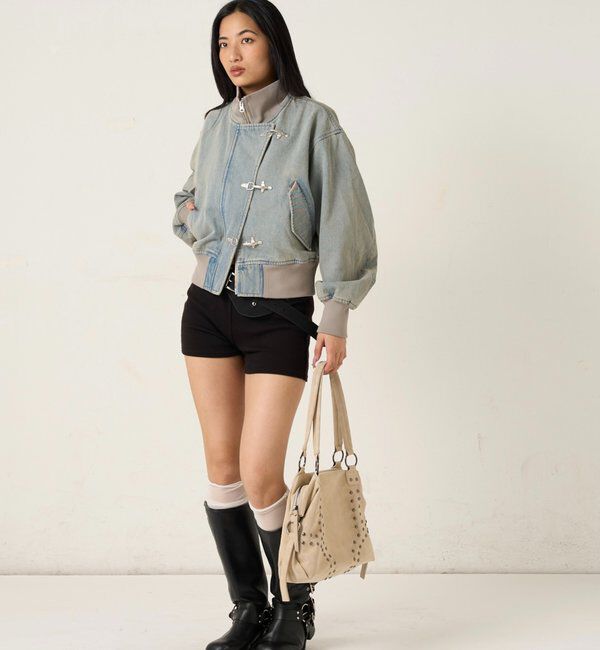  「FIREMAN SHORT BLOUSON(LEATHER/DENIM)」|ブルゾン・スタジャン|