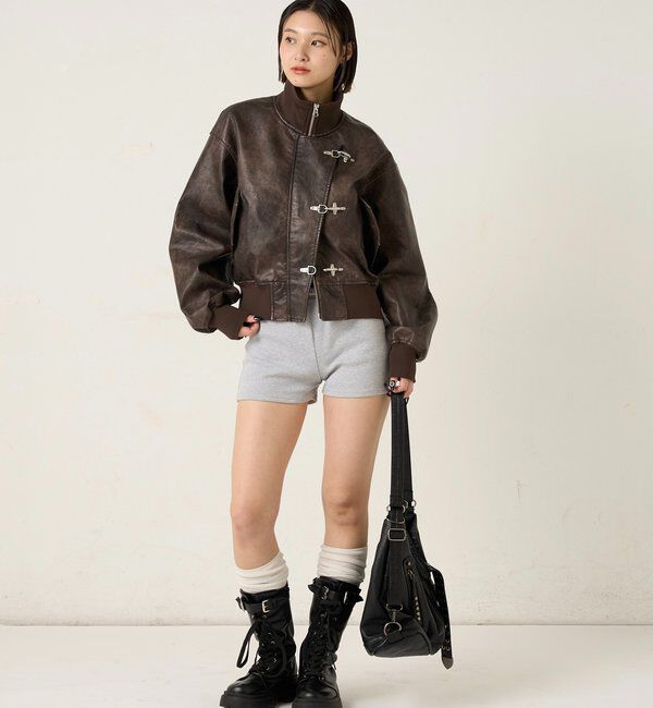  「FIREMAN SHORT BLOUSON(LEATHER/DENIM)」|ブルゾン・スタジャン|