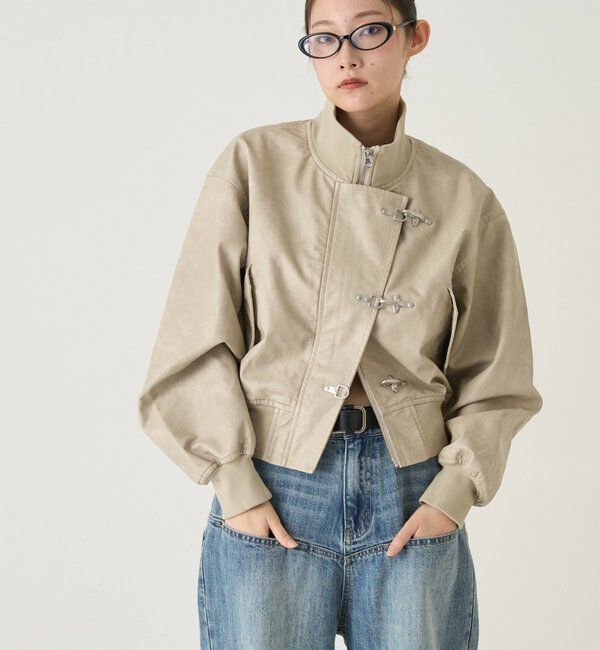  「FIREMAN SHORT BLOUSON(LEATHER/DENIM)」|ブルゾン・スタジャン|