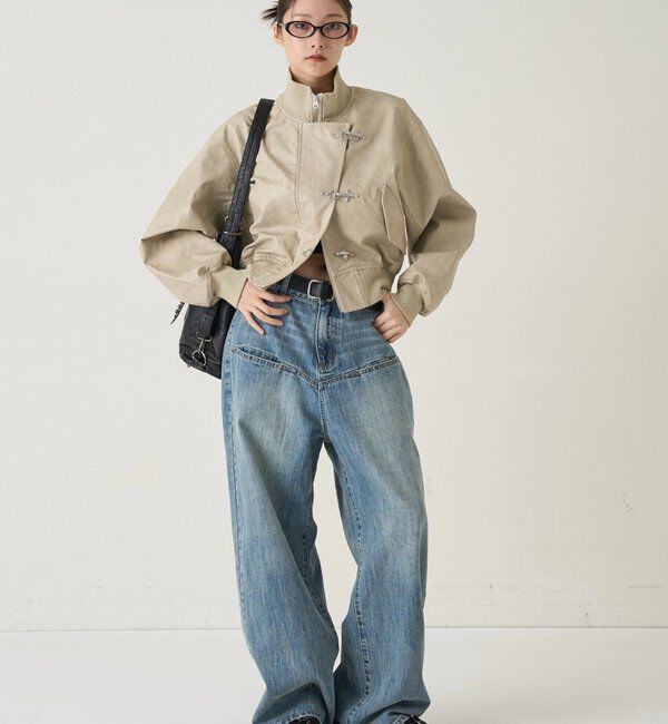  「FIREMAN SHORT BLOUSON(LEATHER/DENIM)」|ブルゾン・スタジャン|