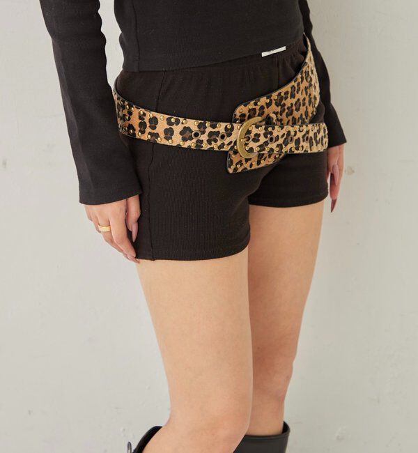  「STUDDED WIDE BELT」|ベルト|