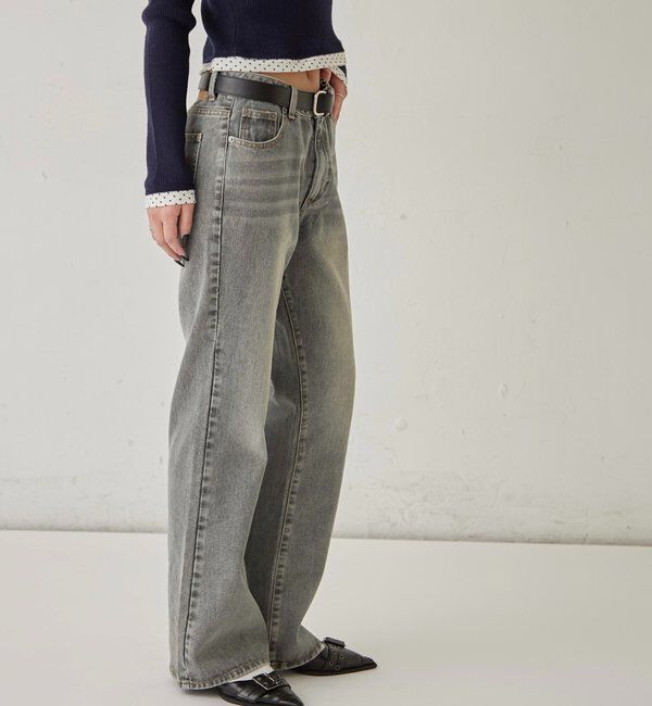  「DENIM TIGHT FLARE PANTS」|デニム|