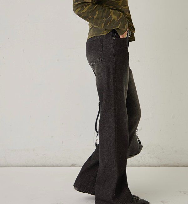  「DENIM TIGHT FLARE PANTS」|デニム|