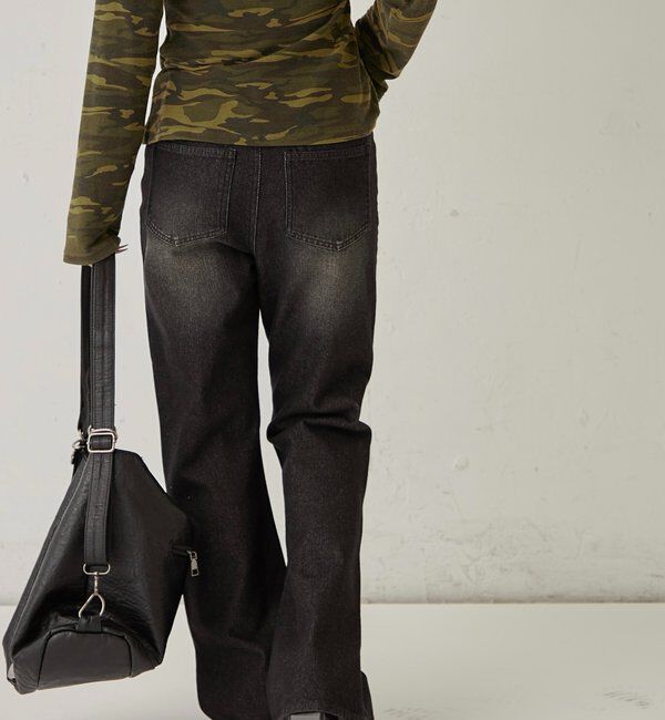  「DENIM TIGHT FLARE PANTS」|デニム|