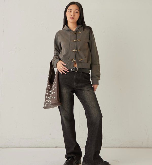  「DENIM TIGHT FLARE PANTS」|デニム|