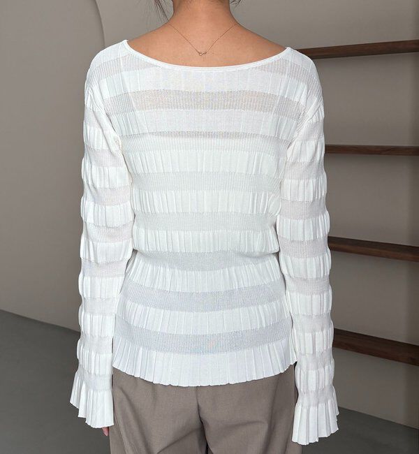  「ランダムリブプルオーバー」|ニット・セーター|