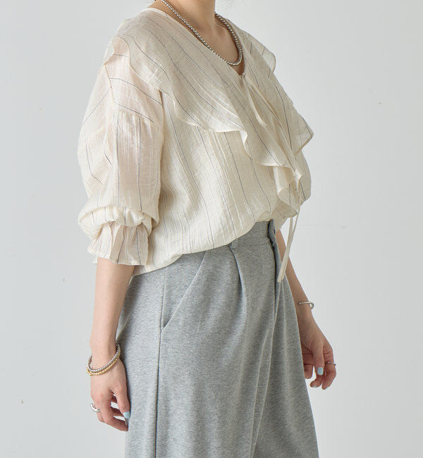  「フリルカラーブラウス」|シャツ・ブラウス|