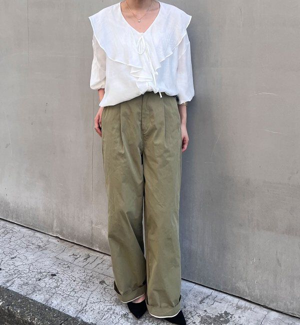  「フリルカラーブラウス」|シャツ・ブラウス|