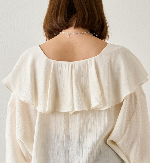  「フリルカラーブラウス」|シャツ・ブラウス|