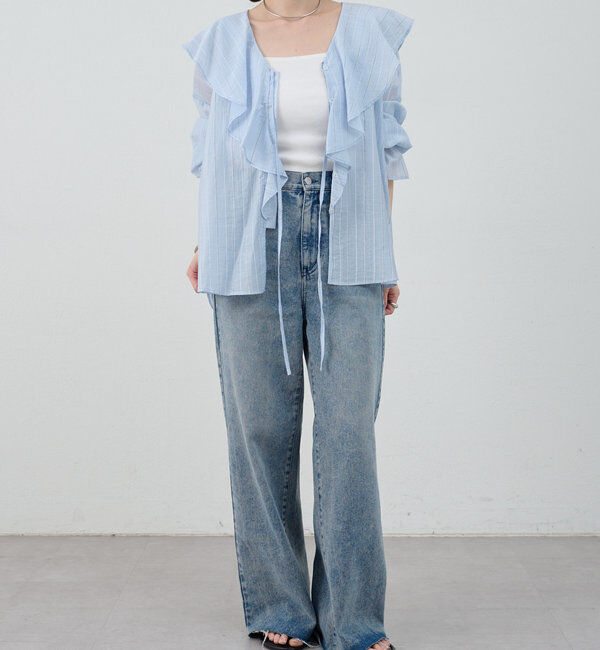  「フリルカラーブラウス」|シャツ・ブラウス|