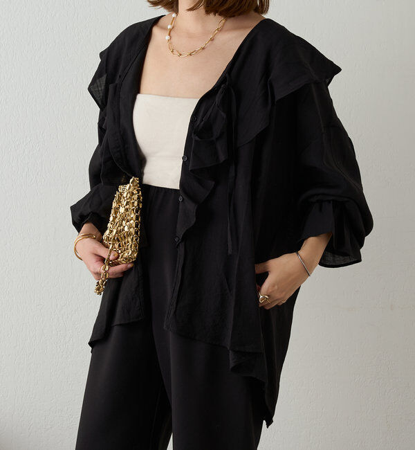  「フリルカラーブラウス」|シャツ・ブラウス|