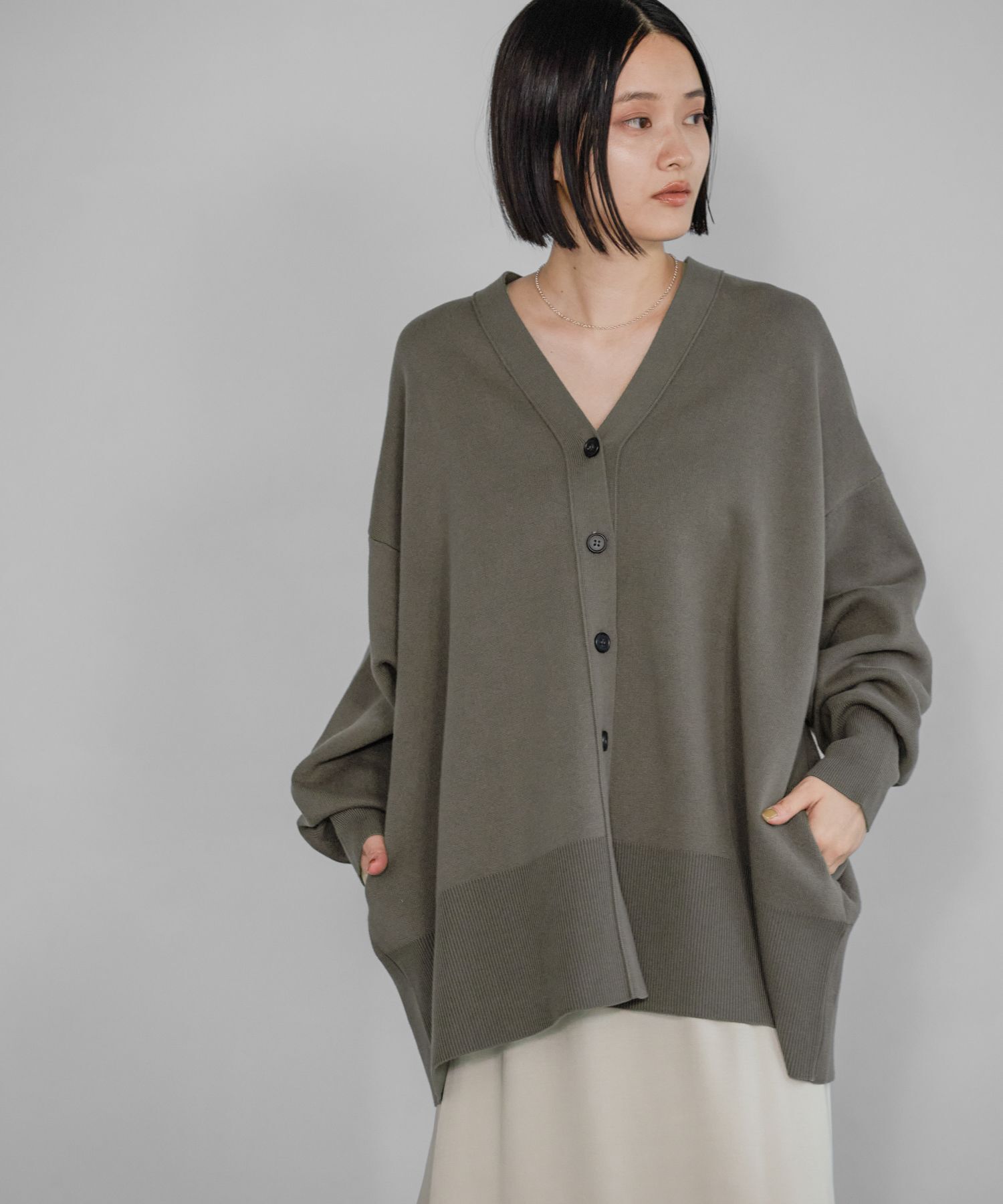 A part by 「【新色追加】スポンジニットBIGカーディガン」|ニット・セーター|