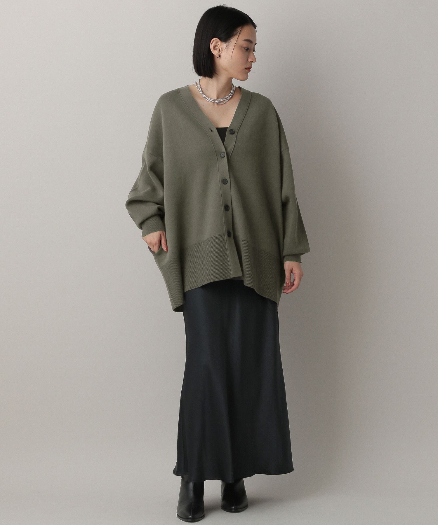 A part by 「【新色追加】スポンジニットBIGカーディガン」|ニット・セーター|