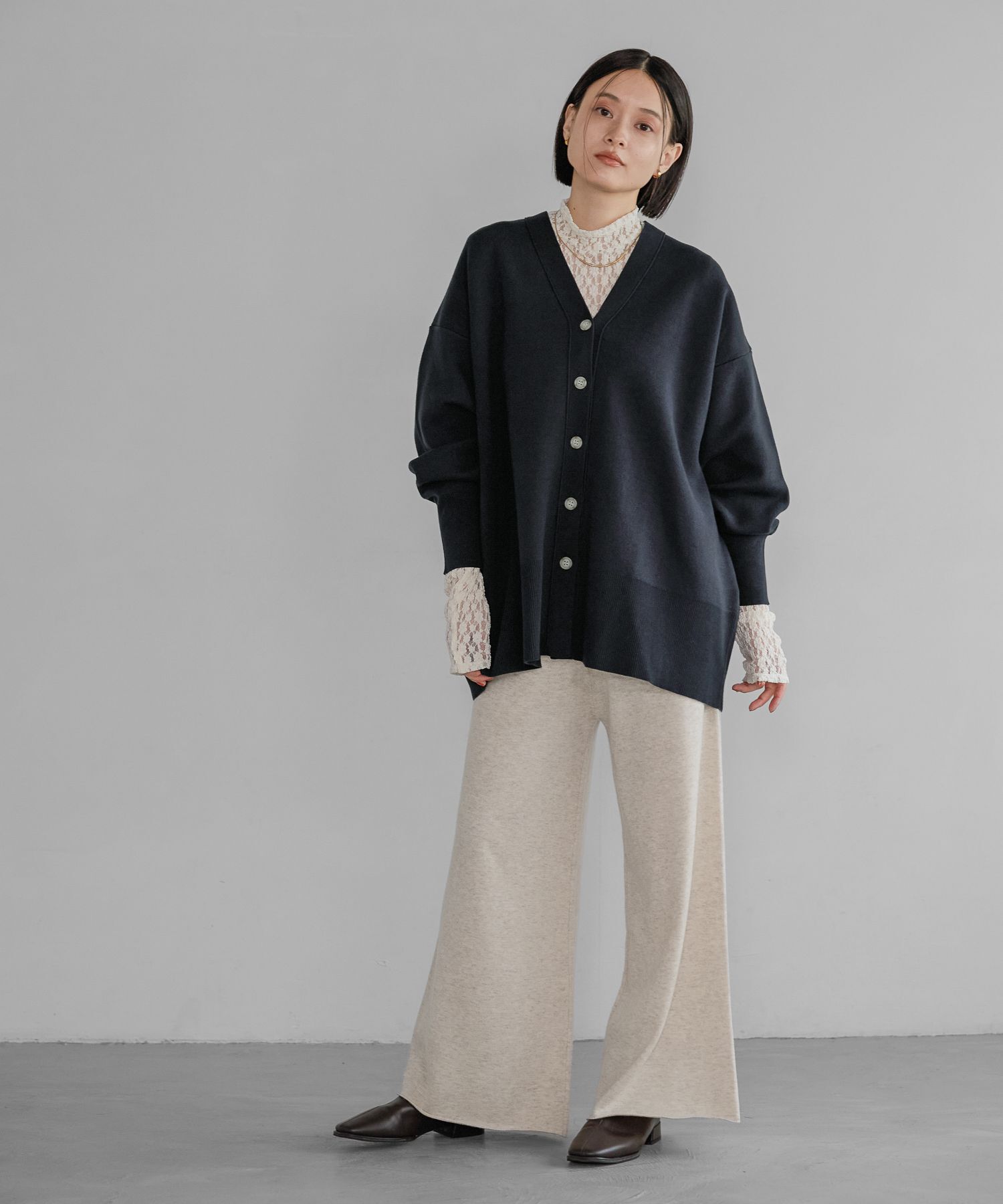 A part by 「【新色追加】スポンジニットBIGカーディガン」|ニット・セーター|