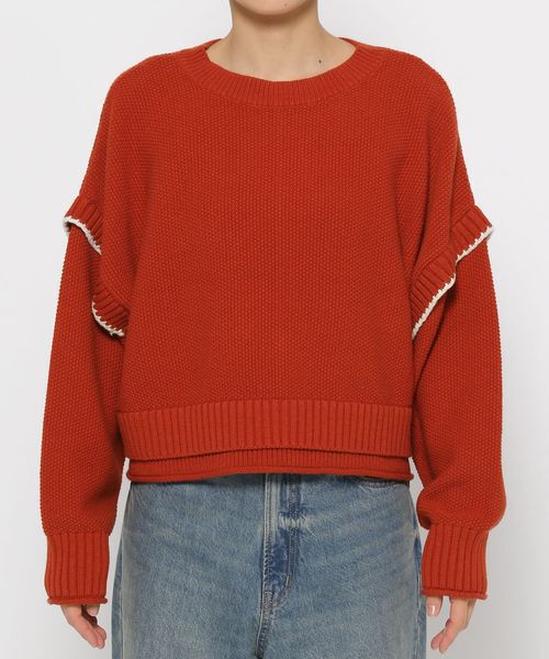 LOWRYS FARM「２WAYステッチプルオーバーLS」|ニット・セーター|