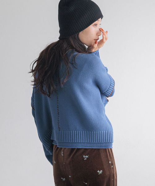 LOWRYS FARM「２WAYステッチプルオーバーLS」|ニット・セーター|
