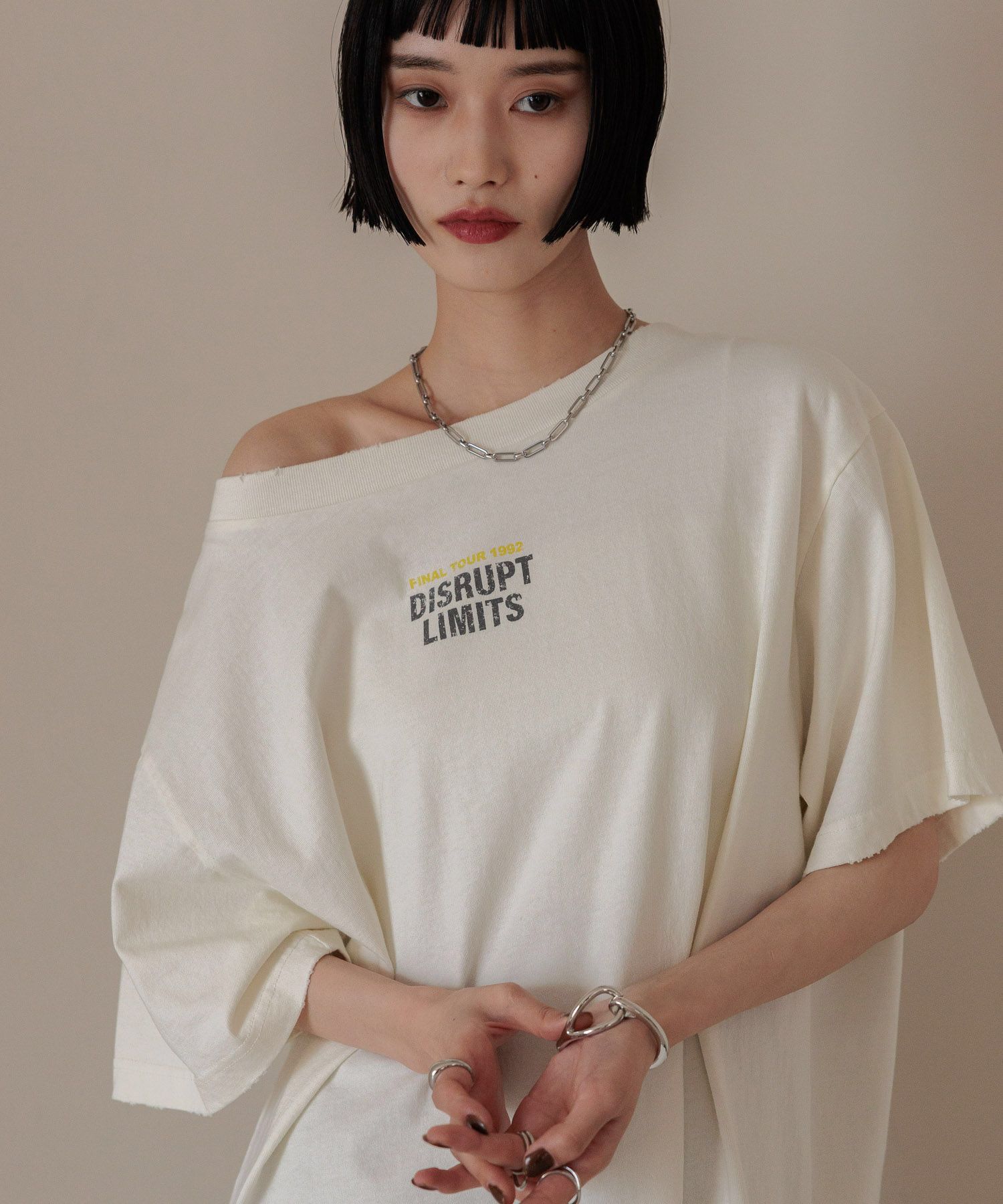 LOWRYS FARM「【前後着用可能】２ＷＡＹロゴＴＥＥ」|Tシャツ・カットソー|OFF