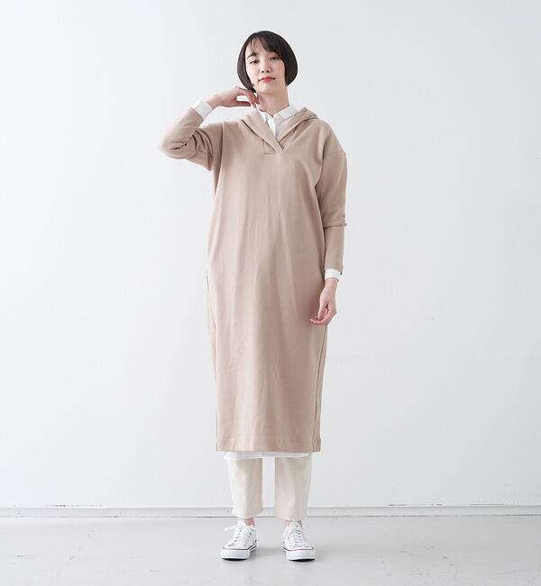 collex「ダンボールニット　パーカーロングワンピース」|ワンピース|