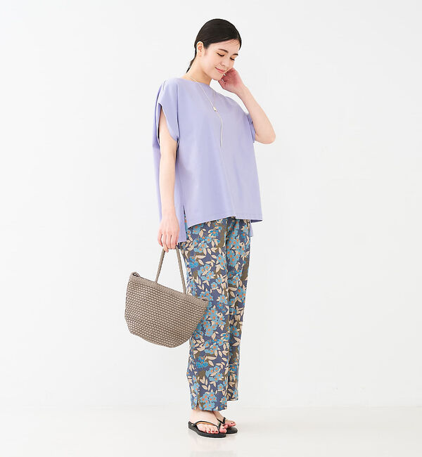 collex「【接触冷感・UVカット】コンパクトクールフレンチスリーブチュニック」|Tシャツ・カットソー|