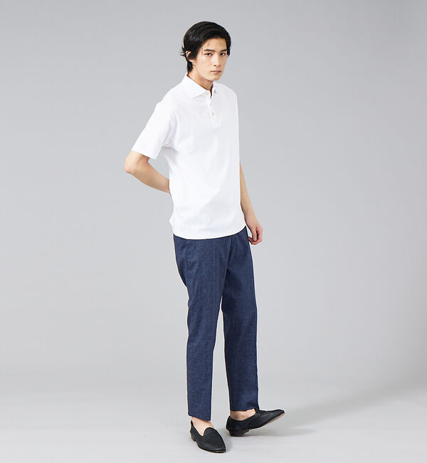 ABAHOUSE「コンパクト シルケット スムース ポロシャツ」|ポロシャツ|