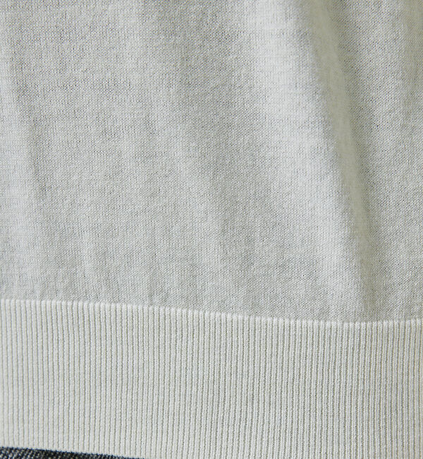 ABAHOUSE「【シルクの様な光沢】カシミヤ　モックネック　ニット」|ニット・セーター|