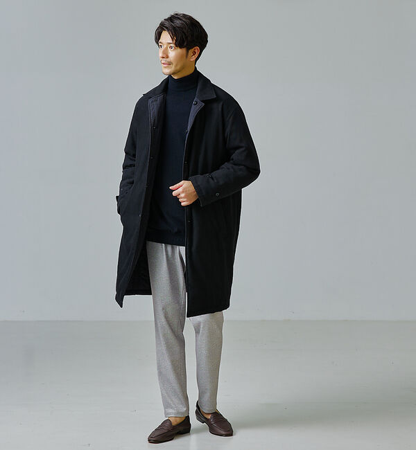 ABAHOUSE「【シルクの様な光沢】カシミヤ　タートルネック ニット」|ニット・セーター|