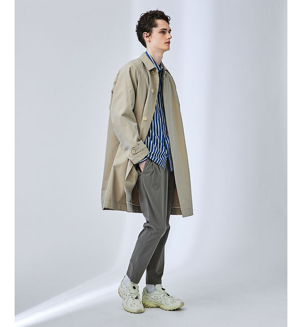 ABAHOUSE「【玉虫ツイル】ステンカラーコート / スプリングコート」|ステンカラーコート|