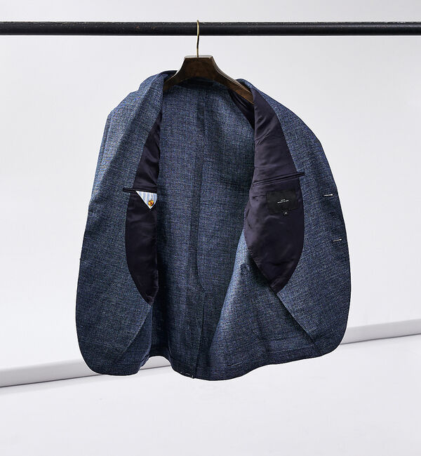 ABAHOUSE「【REDA】ウール&times;リネン メッシュジャケット」|テーラードジャケット|