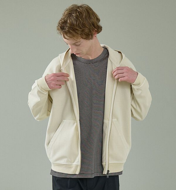 ABAHOUSE「【スウェットライク】フェード ポンチ　ダブルZIPパーカー」|パーカー|