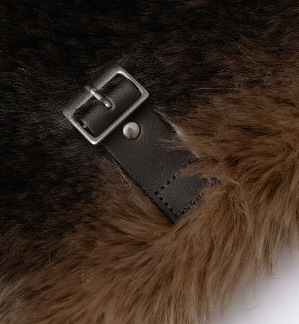 Rouge vif「【HELEN MOORE/ヘレンムーア】ベルト付エコファーストール◆」|マフラー|