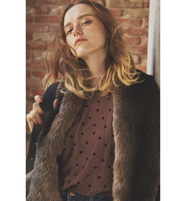 Rouge vif「【HELEN MOORE/ヘレンムーア】ベルト付エコファーストール◆」|マフラー|